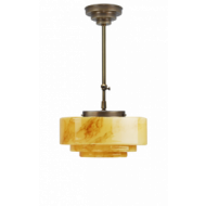 Trapbol marmer hanglamp